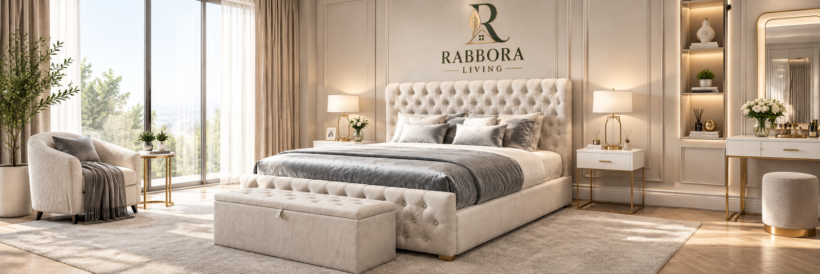 Ottoman storage bed with the base lifted to show internal storage