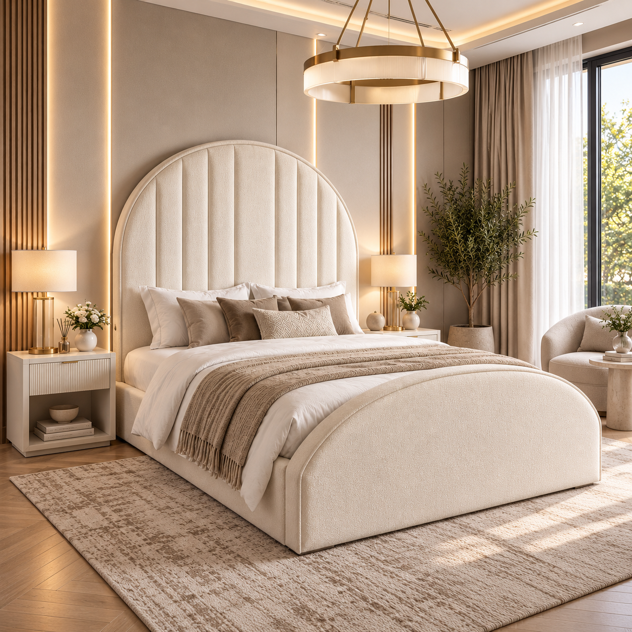 Rabbora Astoria Slatted Deco Ottoman Bed