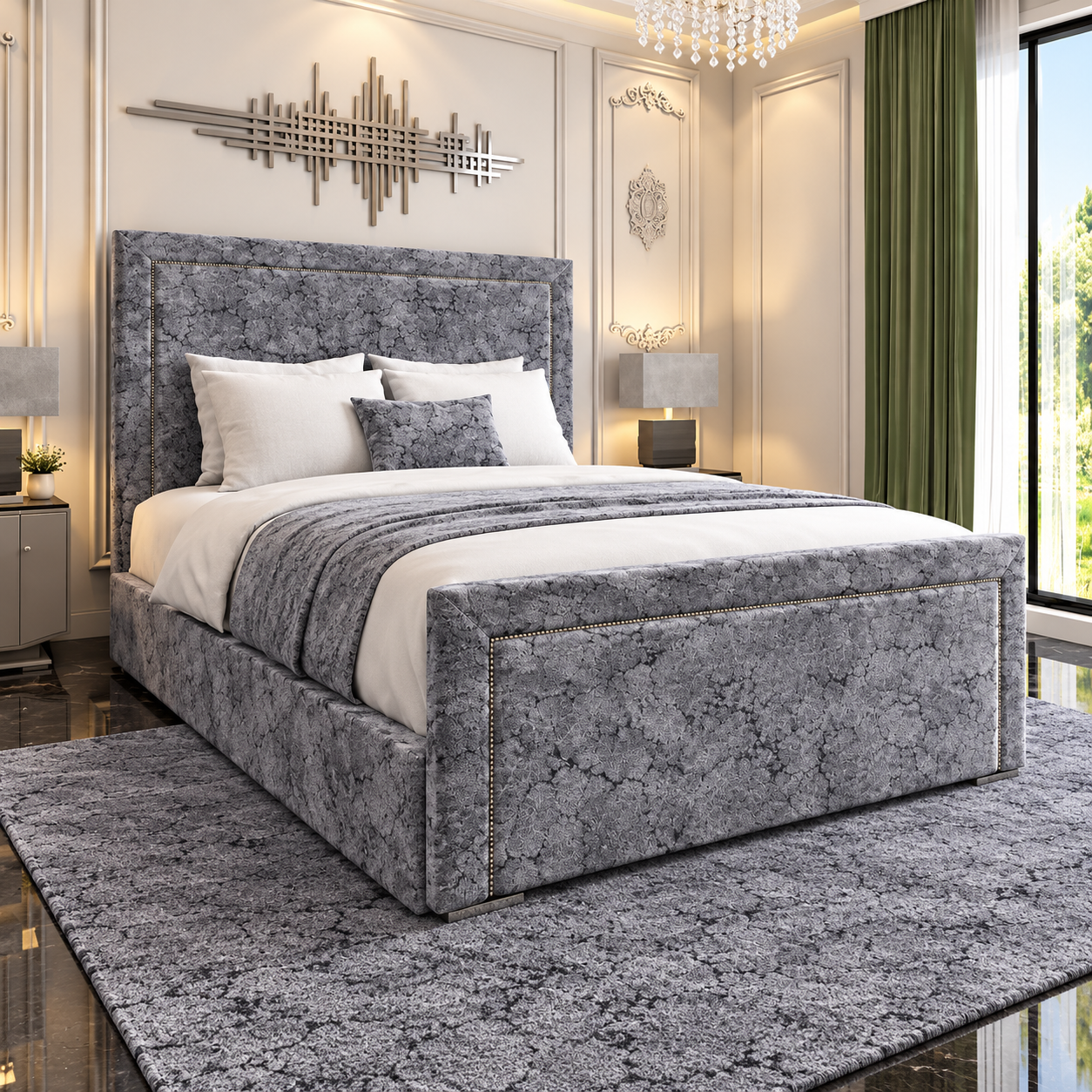 Rabbora Ibiza Slatted Upholstered Bed