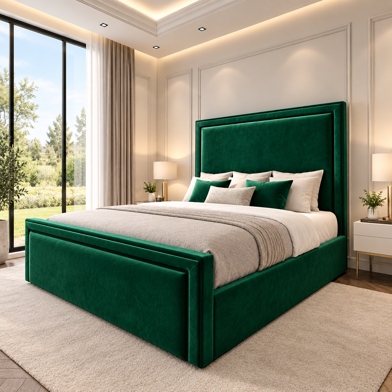 Rabbora Malaga Slatted Designer Bed